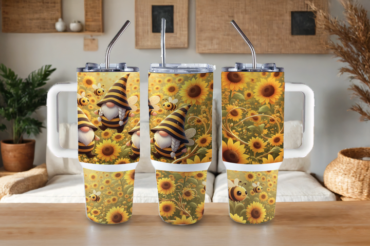 Digital Sublimation Designs - Collection B Tumbler Wraps — 40oz Big Swig — Buzzy Gnome