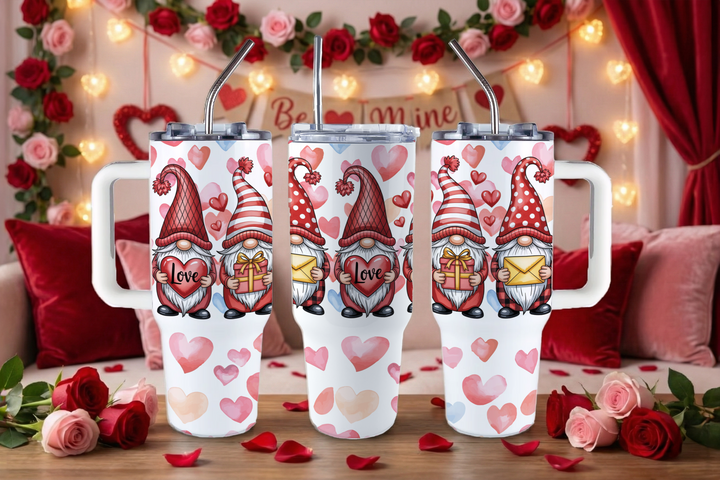 Digital Sublimation Designs - Xoxo Collection Tumbler Wraps — 40oz Big Swig — Cutie Gnomes