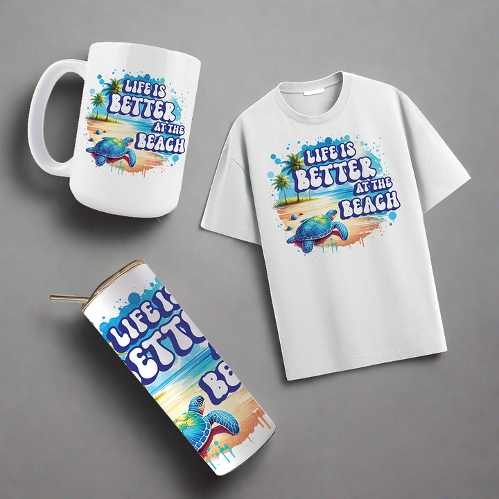 Multi Product Use - Digital Sublimation Designs - Vibrant Beach — Better at the Beach
