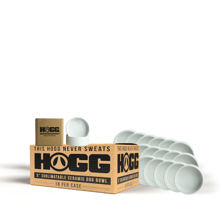 5" Sublimatable Ceramic Dog Bowl Case (18 Units)