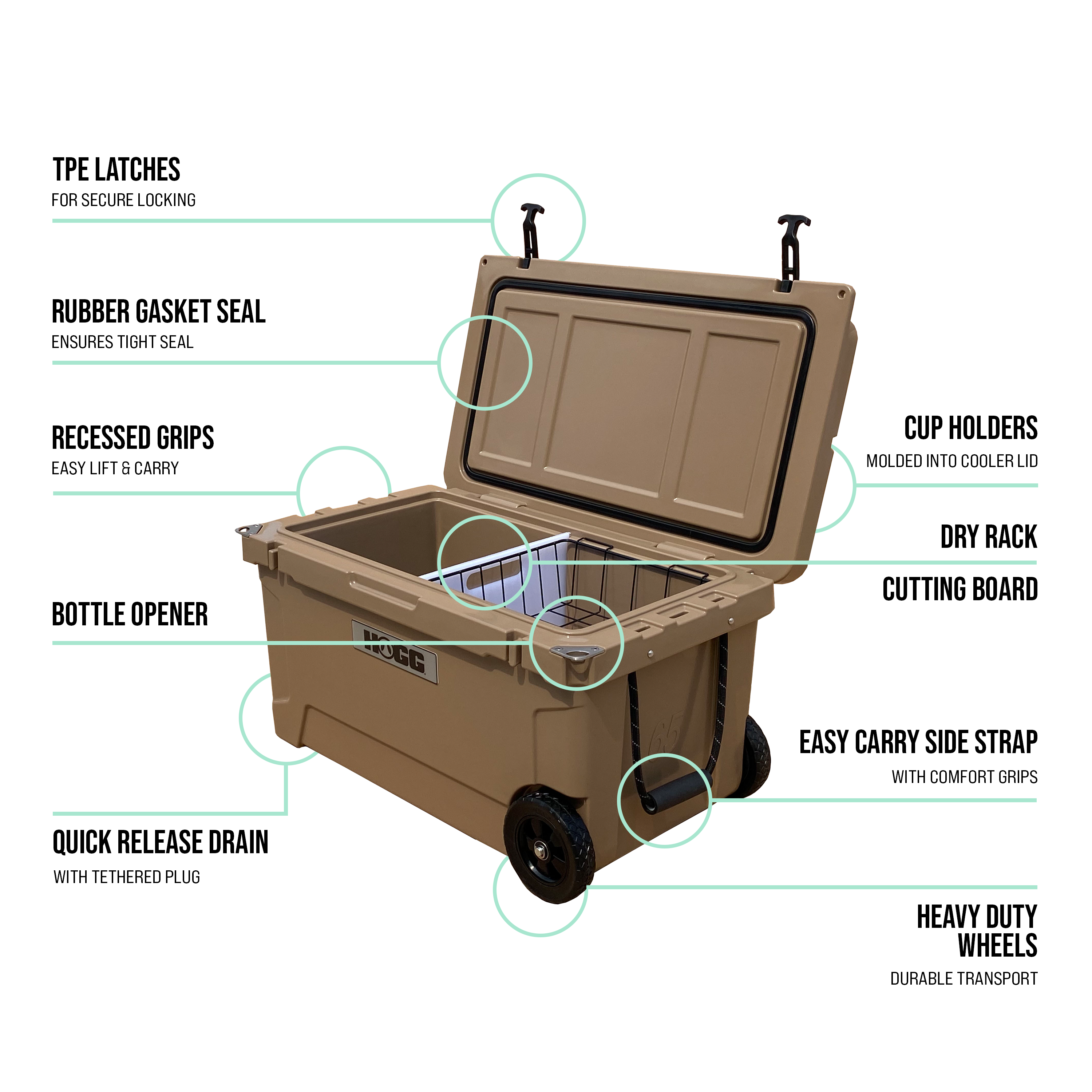 65-Quart Insulated Ice Chest — Hogg Outfitters TOLEDO TWILIGHT