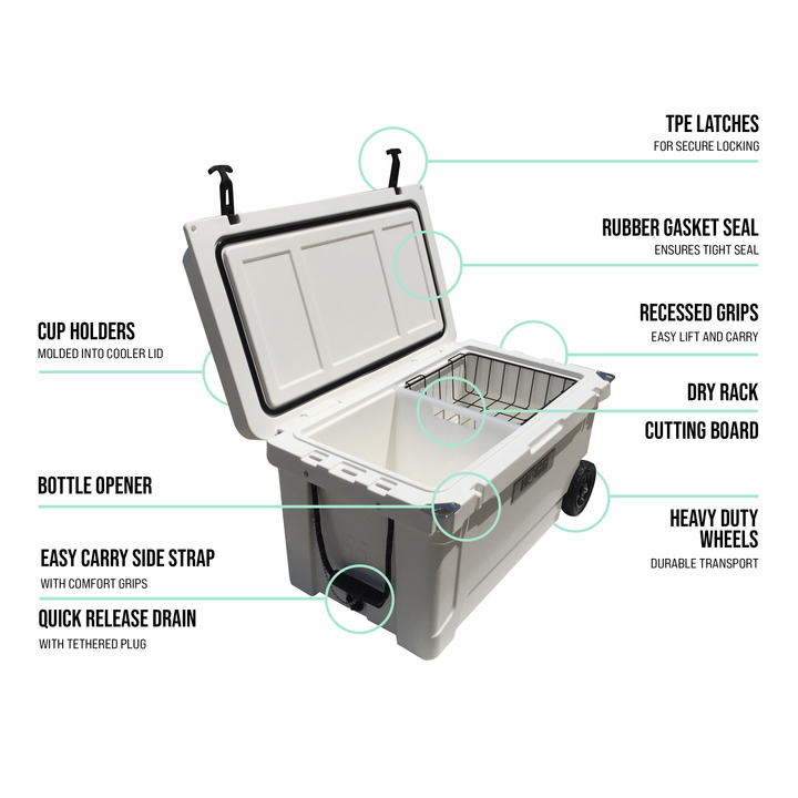 65qt Hogg Coolers — White