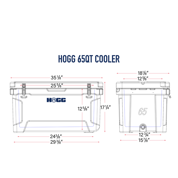 65qt Hogg Coolers | Insulated Ice Chest