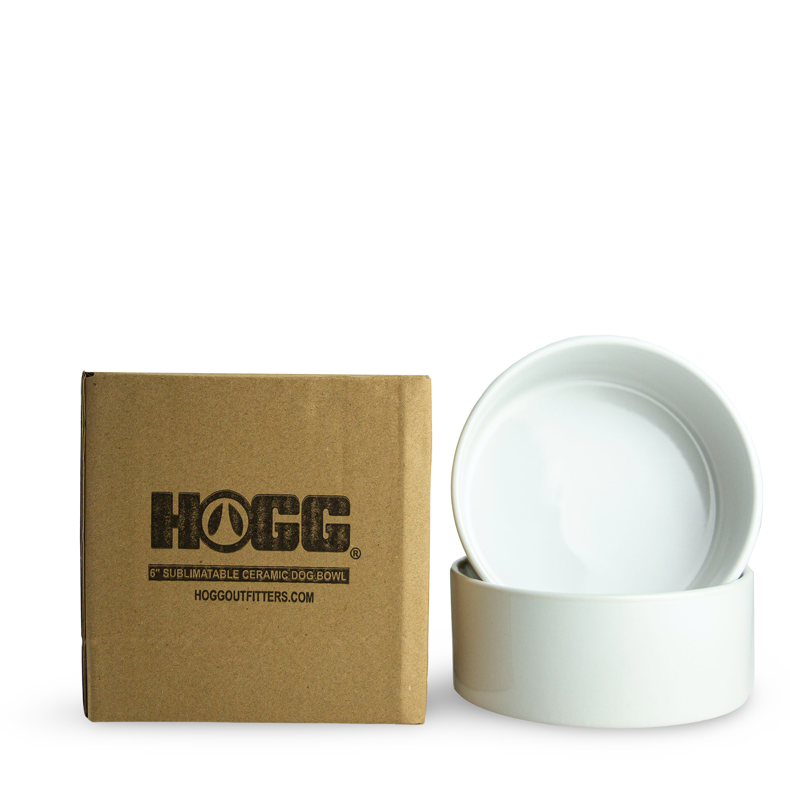 6" SUBLIMATABLE CERAMIC DOG BOWL SET (2 UNITS)