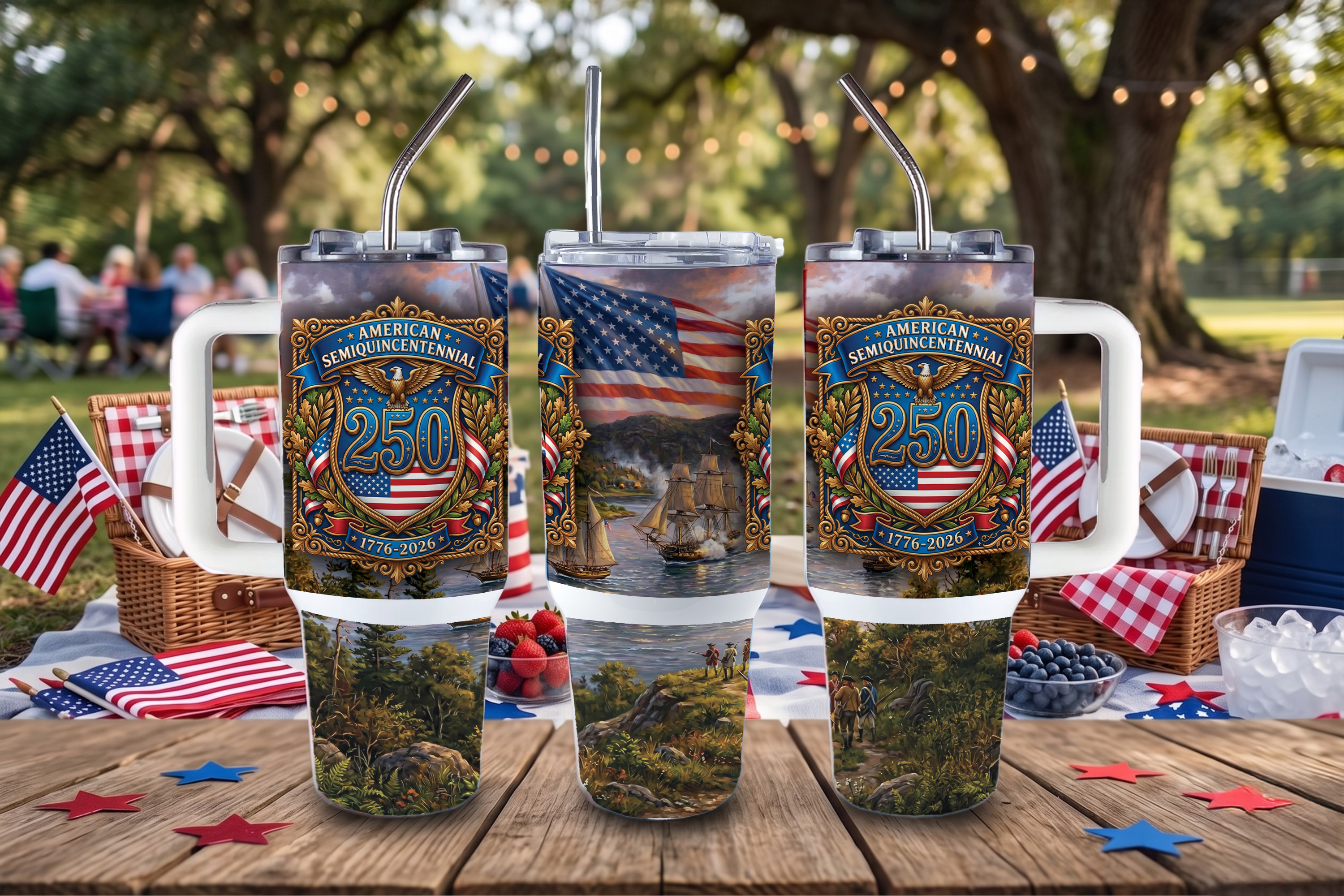 Digital Sublimation Designs - America 250 Tumbler Wraps