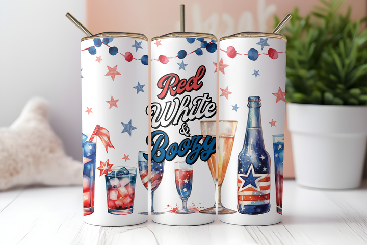 Digital Sublimation Designs - Fourth of July Tumbler Wraps — 40oz Big Swig — Old Glitter Glory