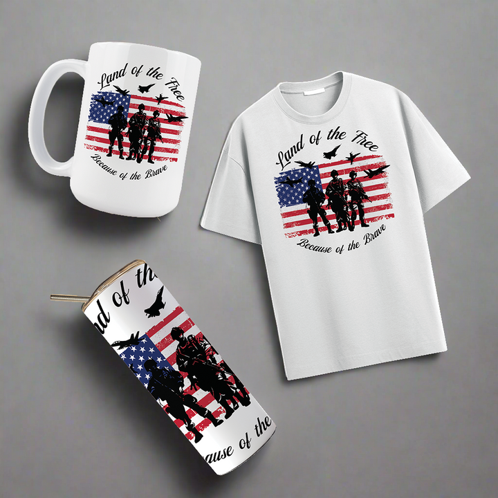 Multi Product Use - Digital Sublimation Designs - Veteran's Day — Land of the Free