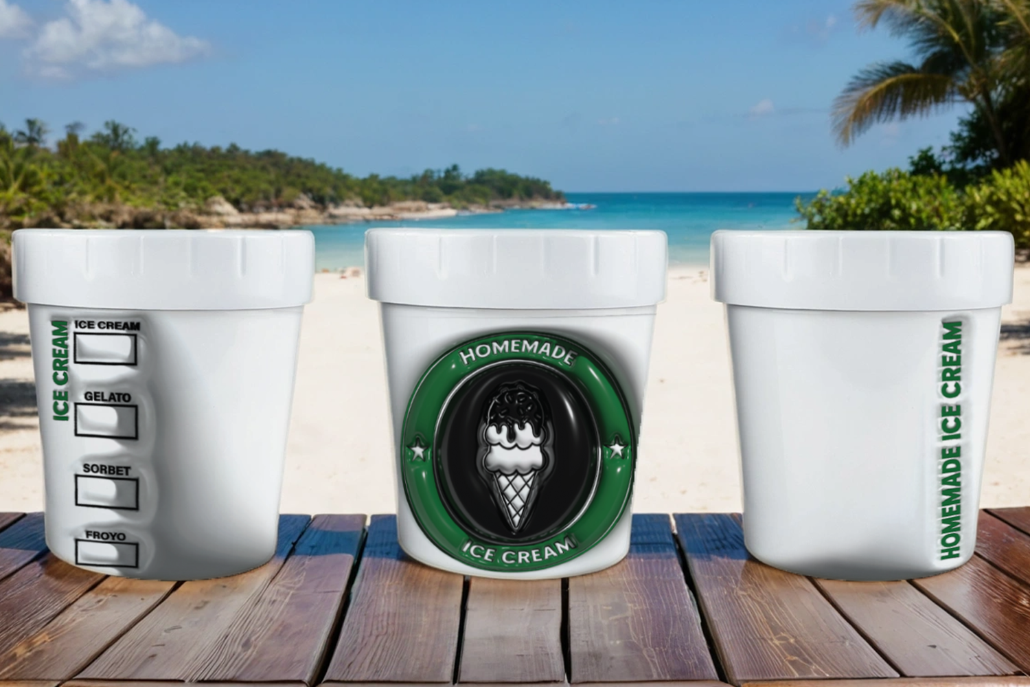 DIGITAL SUBLIMATION DESIGNS - ICE CREAM CONTAINER