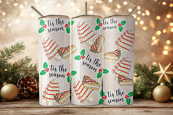 Digital Sublimation Designs - Holiday 2025 Tumbler Wraps — 40oz Big Swig — Beige Holiday Moo