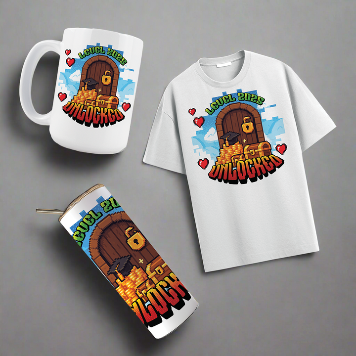 Multi Product Use - Digital Sublimation Designs - Graduation 2025 — Level 2025 Unlocked