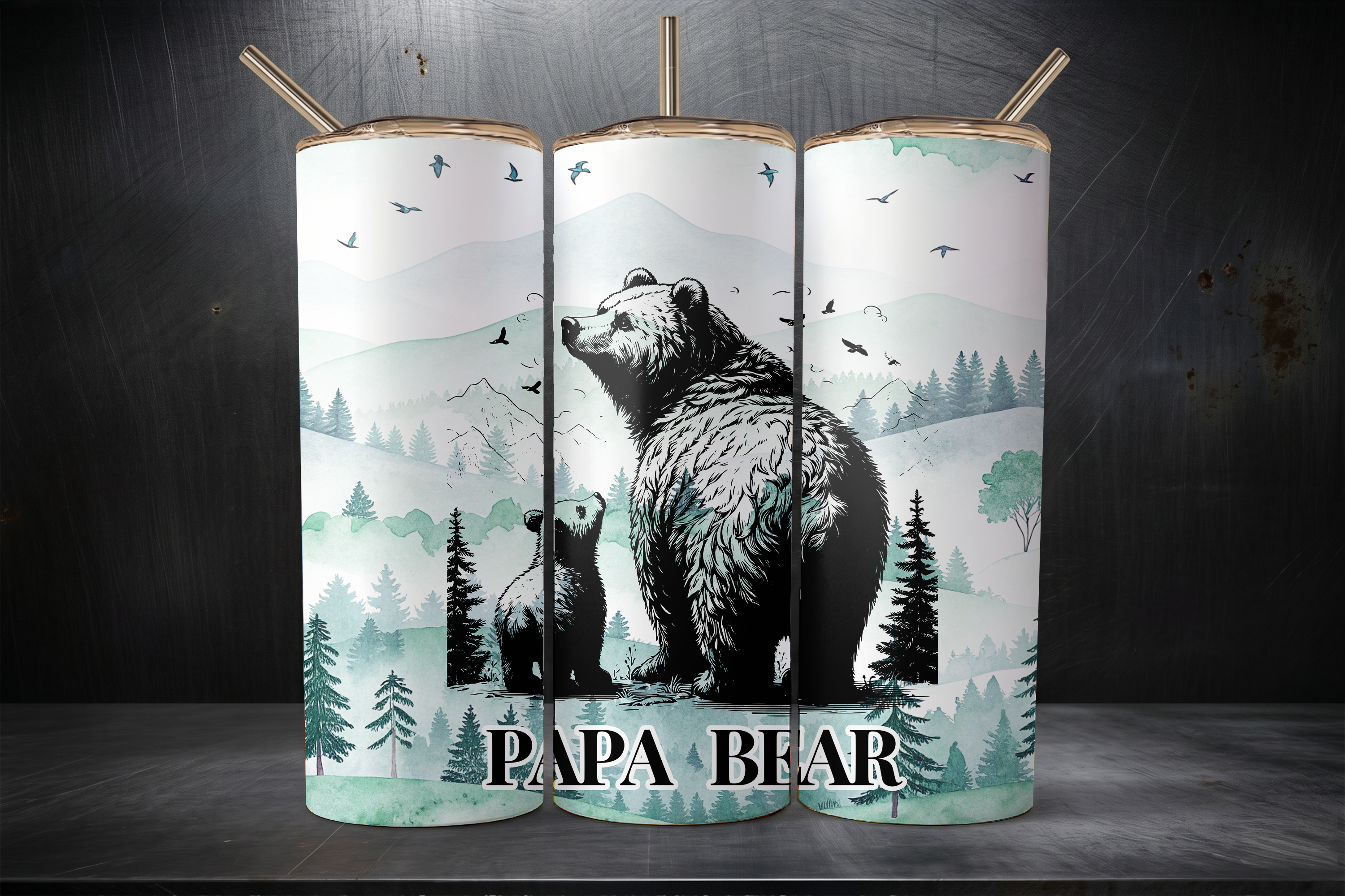 Digital Sublimation Designs - Legendary Dad Tumbler Wraps