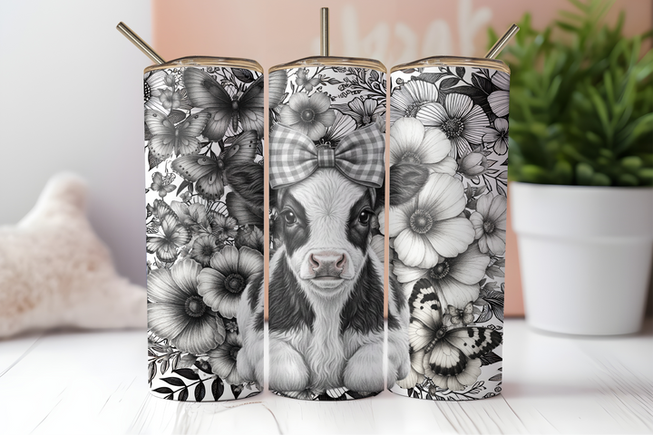 Digital Sublimation Designs - Spring Bloom Collection Tumbler Wraps — 40oz Big Swig — Cherry Blossom Gnome