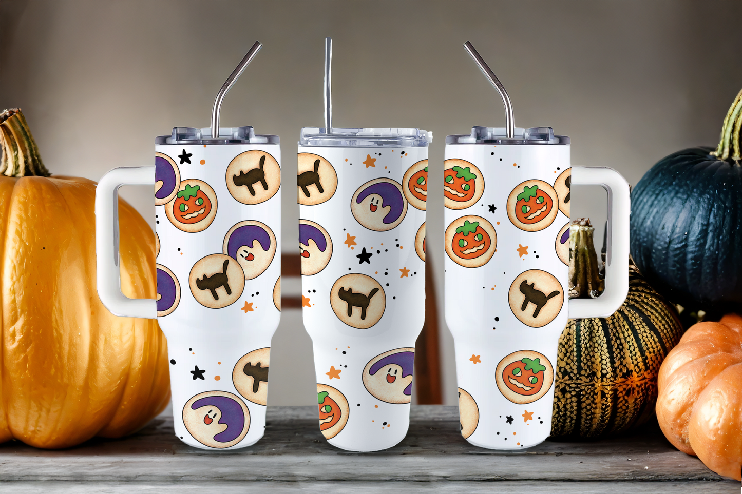 ASSORTED READY TO PRESS SUBLIMATION TUMBLER PRINTS (12 PACK) - Halloween 2