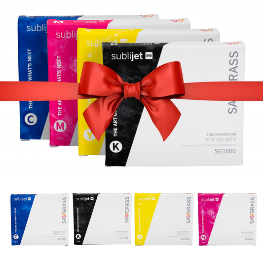 Sublijet Ink Set - 70ml - Cyan Magenta Yellow and Black - SAWGRASS INK FOR SG1000