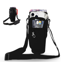 40oz Portable Tumbler Sleeve Bag w/ Strap & Hook - close-up | tumbler handle accessory