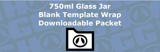 750ml GLASS JAR WRAP TEMPLATE