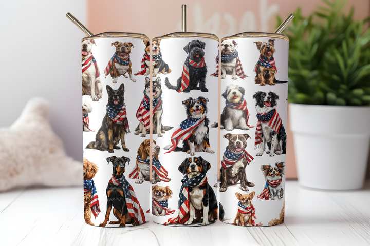 Digital Sublimation Designs - Fourth of July Tumbler Wraps — 40oz Big Swig — Let's Get Lit