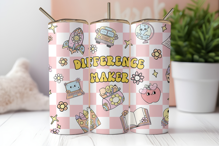 Digital Sublimation Designs - Back to School Teachers — 40oz Big Swig — Animal Stickers