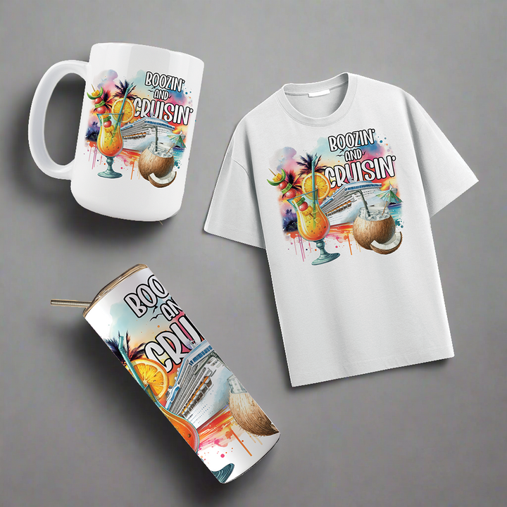 Multi Product Use - Digital Sublimation Designs - Vibrant Beach — Boozin' and Cruisin'