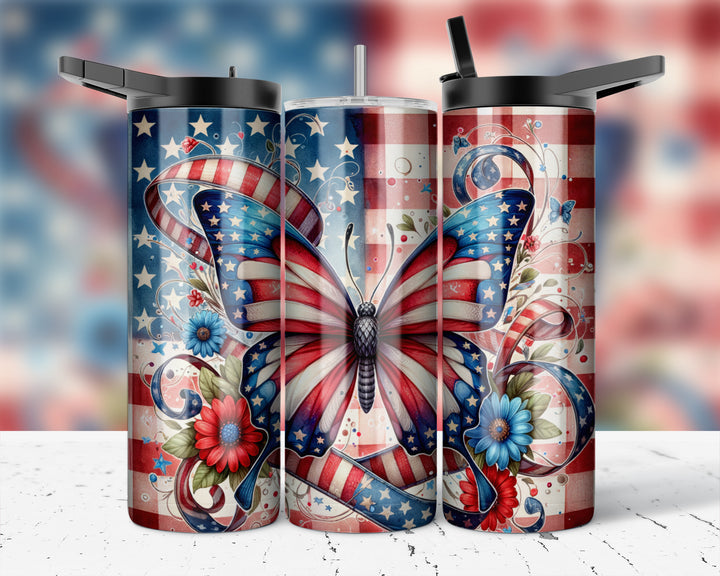 Assorted Ready to Press Sublimation Prints for 20oz Straight Skinny Tumblers (10 Pack) - Patriotic 2