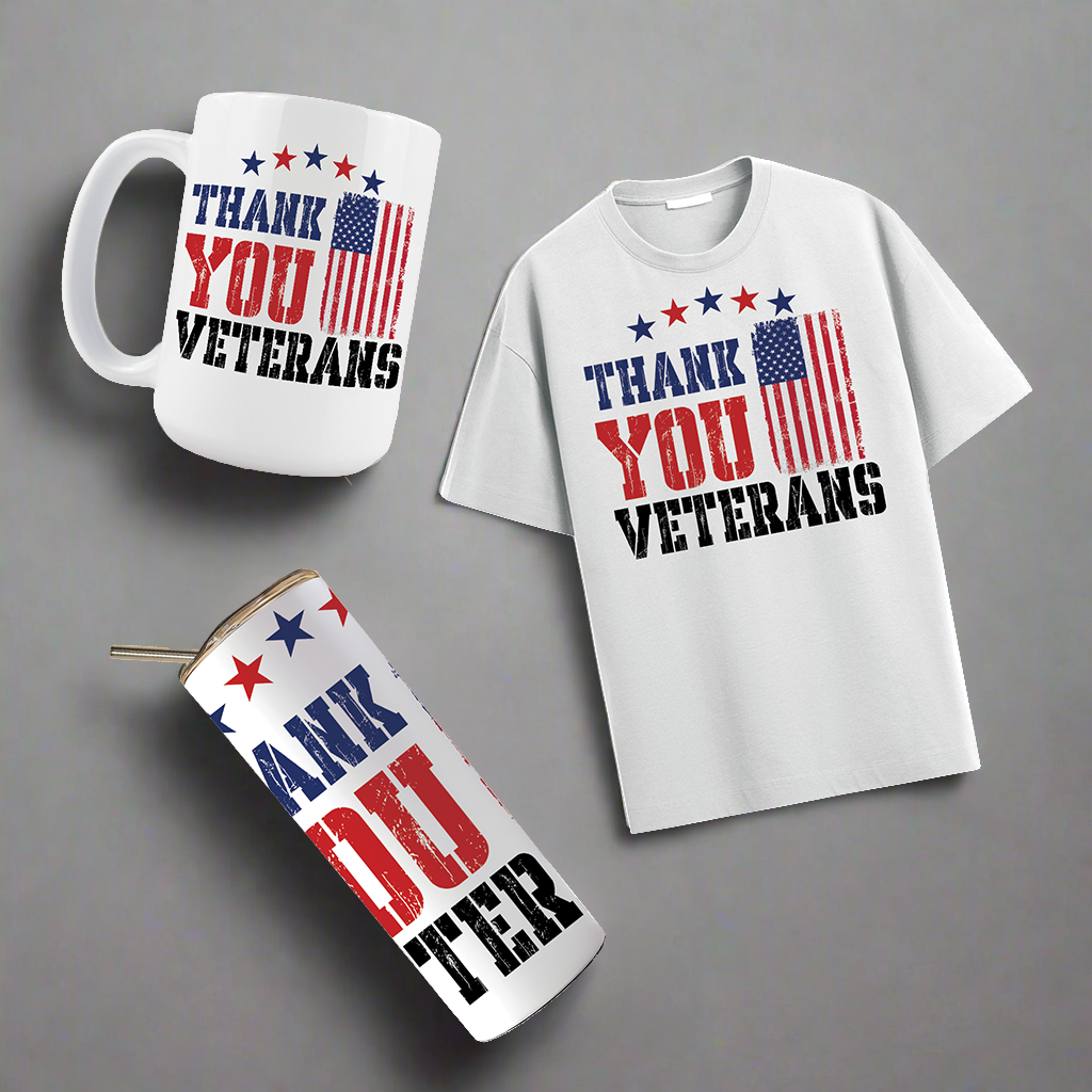 MULTI PRODUCT USE - DIGITAL SUBLIMATION DESIGNS - VETERAN'S DAY