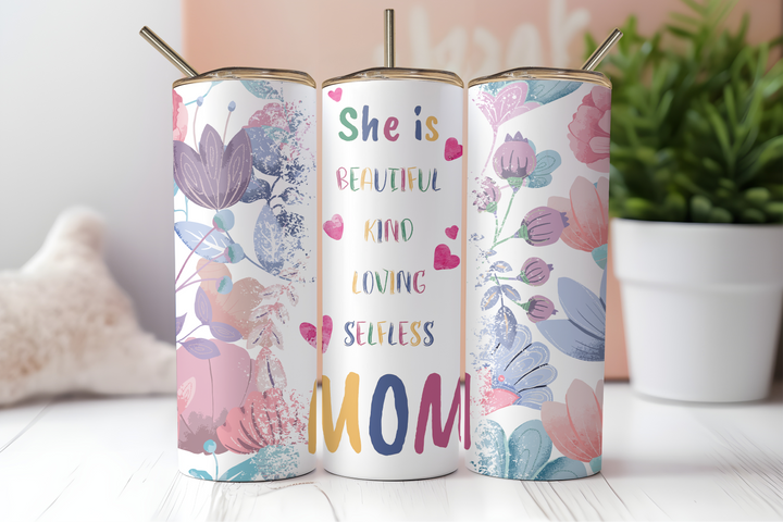 Digital Sublimation Designs - Mom Vibes Collection Tumbler Wraps — 40oz Big Swig — You Are the World
