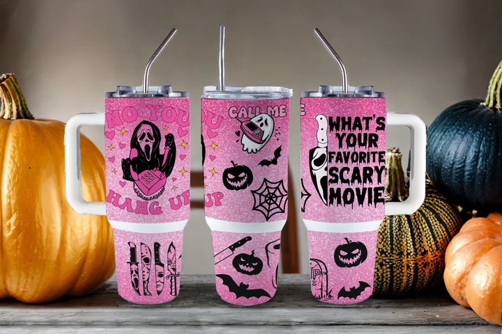 Digital Sublimation Designs - Halloween 2025 Tumblers — 40oz Big Swig — No You Hang Up