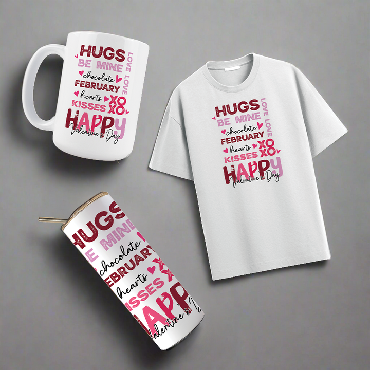 Multi Product Use - Digital Sublimation Designs - Valentine's Day — Valentine Words