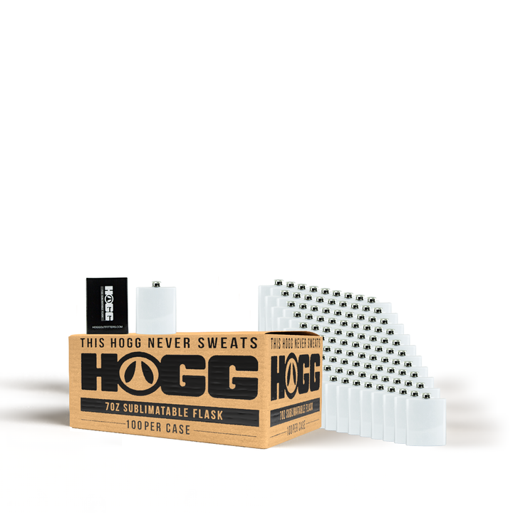 7oz Sublimatable Flask Case (100 Units)