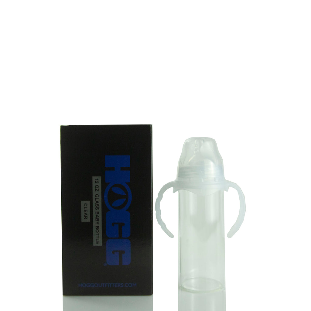 12oz Sublimatable Glass Baby Bottle Case (25 Units) Clear The