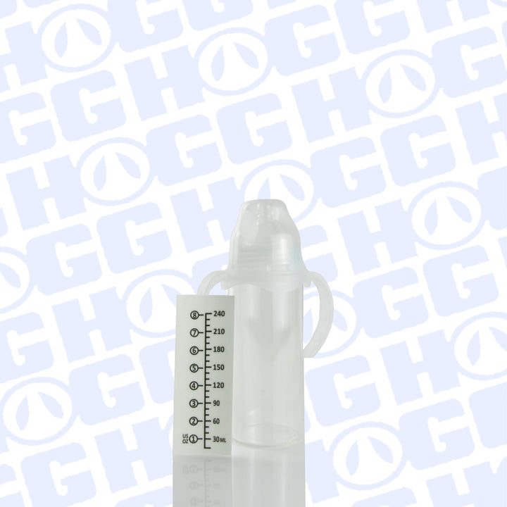 12oz Sublimation Blank Glass Baby Bottle Case (25 Units) - Clear