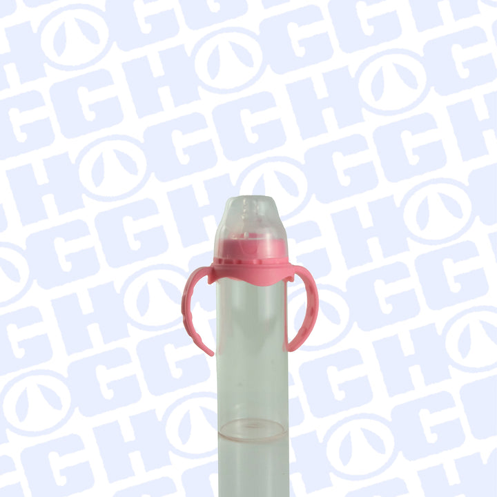 12oz Sublimation Blank Glass Baby Bottle Case (25 Units) - Pink