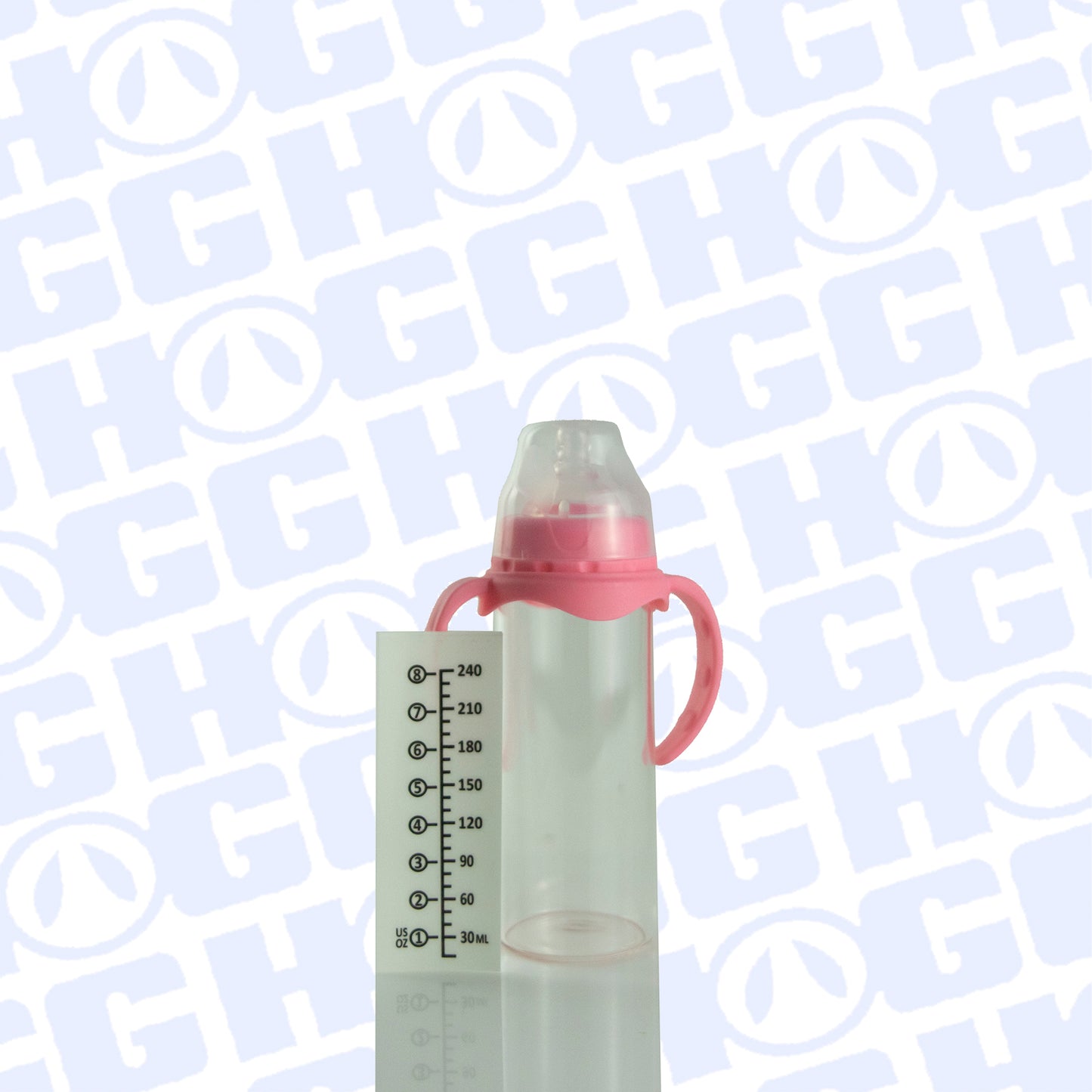 12oz SUBLIMATABLE GLASS BABY BOTTLE CASE (25 UNITS) - PINK