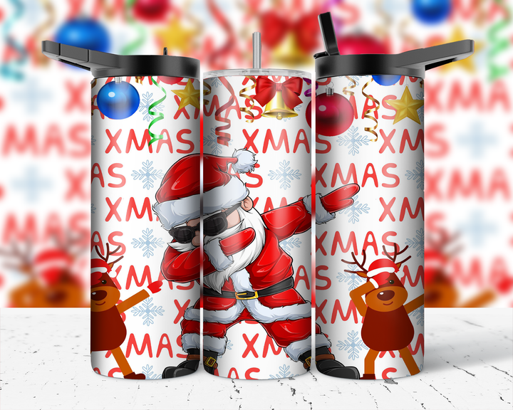 Assorted Ready to Press Sublimation Prints for 20oz Straight Skinny Tumblers (10 Pack) - Christmas 2