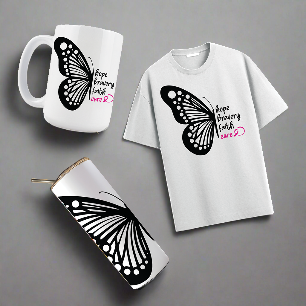 MULTI PRODUCT USE - DIGITAL SUBLIMATION DESIGNS - BREAST CANCER AWARENESS
