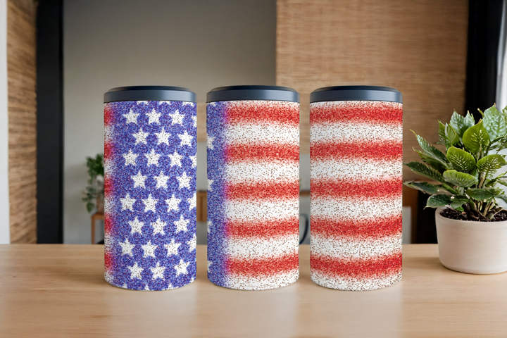 Digital Sublimation Designs - Fourth of July Tumbler Wraps — 40oz Big Swig — Ice Cream Sparkle