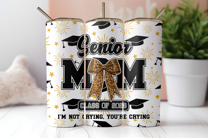 Digital Sublimation Designs - Graduation 2026 Tumbler Wraps — 20oz Skinny — Senior Mom