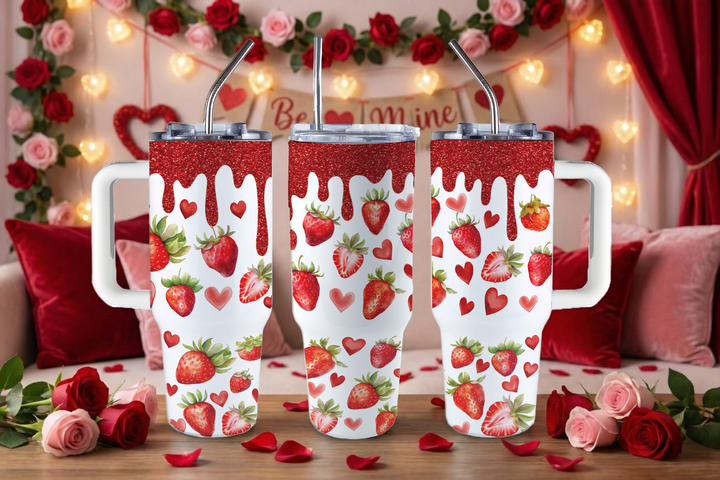 Digital Sublimation Designs - Xoxo Collection Tumbler Wraps — 40oz Big Swig — Berry Sweet Syrup