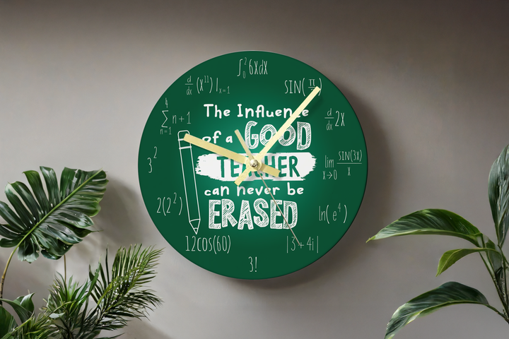 Digital Sublimation Designs - Classroom Clocks — Sublimatable Clock — Chalkboard Math