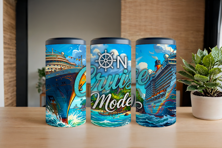 Digital Sublimation Designs - Summer Fiesta Tumbler Wraps — 4 In 1 Can Cooler — On Cruise Mode