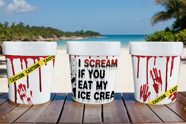 Digital Sublimation Designs - Ice Cream Container — Ice Cream Container — I Scream for Ice Cream