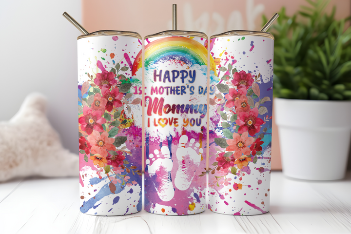 Digital Sublimation Designs - Mom Vibes Collection Tumbler Wraps — 40oz Big Swig — She is Mom