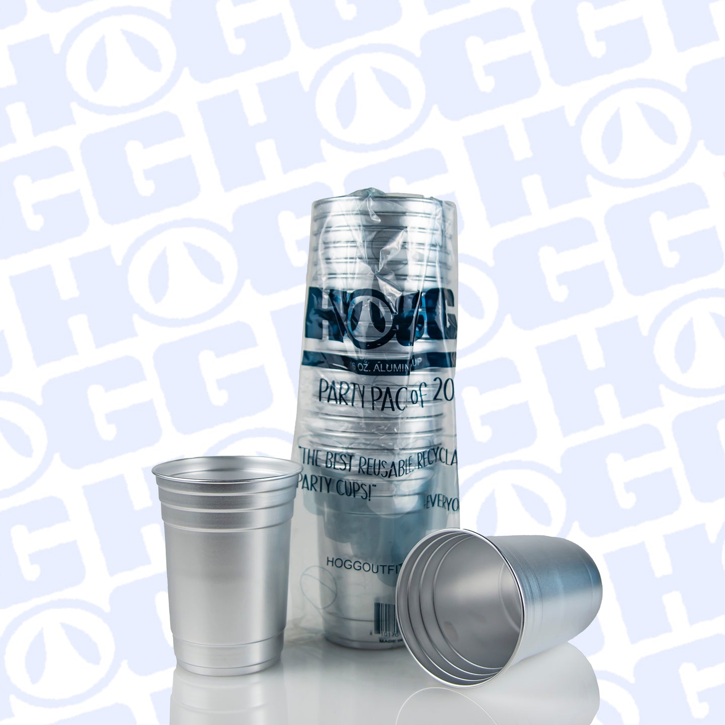 16oz ALUMINUM CUP - PARTY PACK OF 20 CASE (25 PACKS)