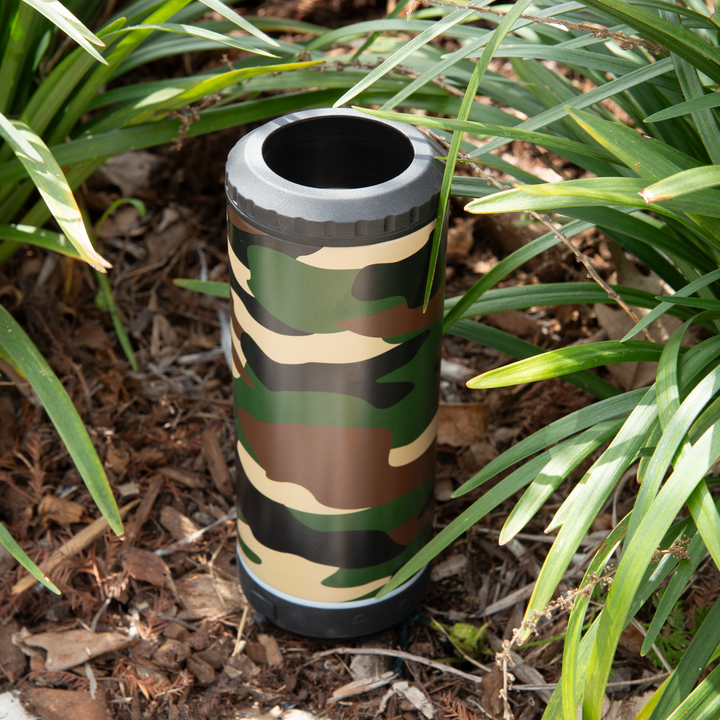 4 in 1 Speaker Can Cooler - Camo