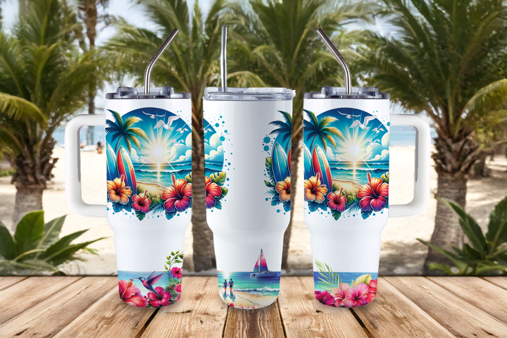 Assorted Ready to Press Sublimation Tumbler Prints (14 Pack) - Summer — 40oz Big Swig