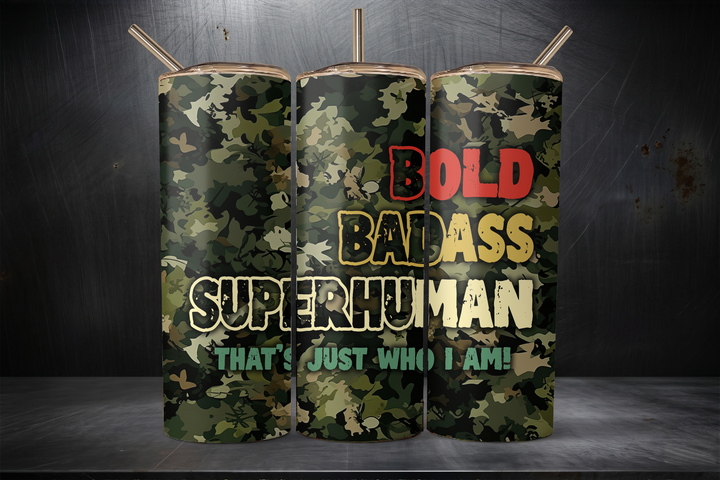 Digital Sublimation Designs - Legendary Dad Tumbler Wraps — 20oz Skinny — Bold Badass Superhuman