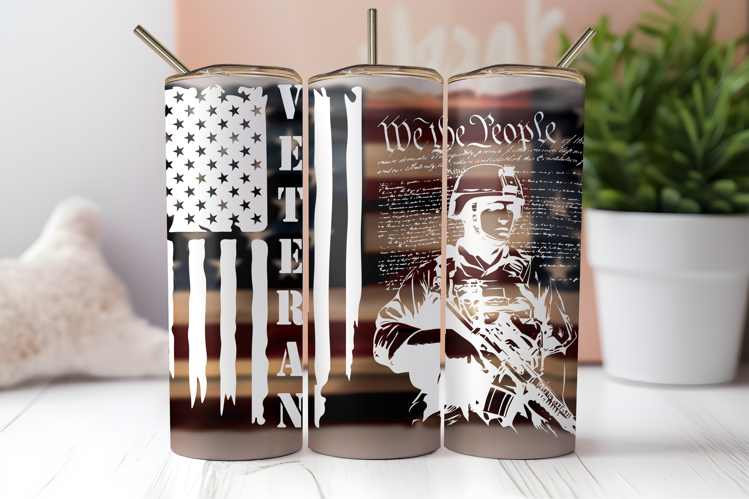 DIGITAL SUBLIMATION DESIGNS - VETERAN'S DAY TUMBLER WRAPS