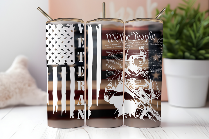 Digital Sublimation Designs - Veteran's Day Tumbler Wraps — 40oz Big Swig — Freedom Ain't Free