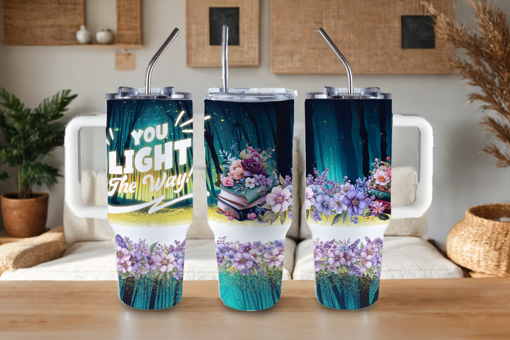 Digital Sublimation Designs - Back to School Teachers — 40oz Big Swig — You Light the Way