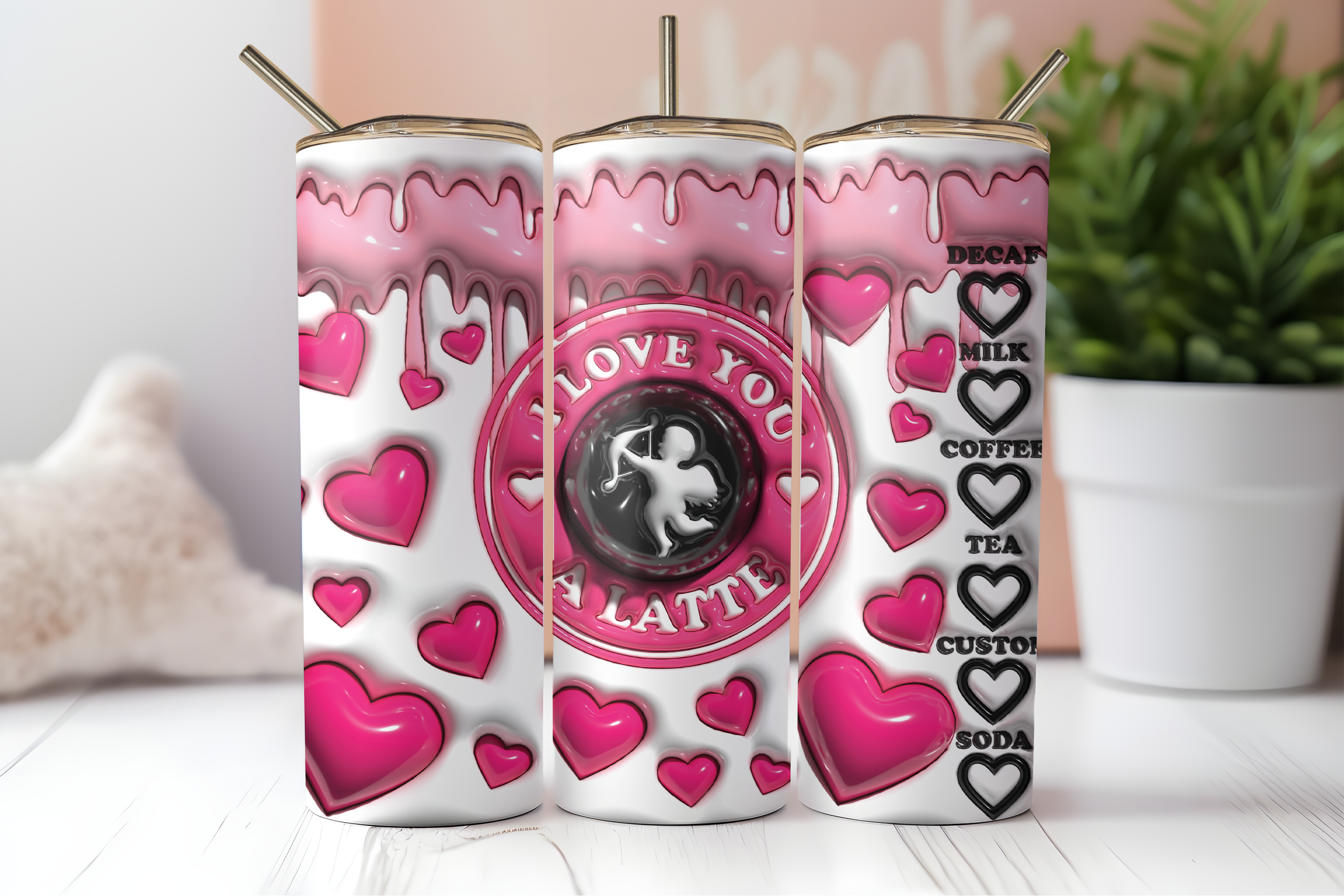 DIGITAL SUBLIMATION DESIGNS - XOXO COLLECTION TUMBLER WRAPS